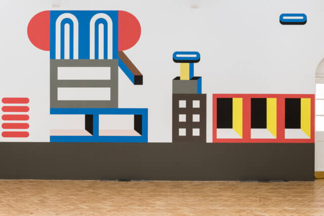 Installation view of Nathalie Du Pasquier: Other Rooms, Camden Art Centre, 2017. Photo: Damian Griffiths