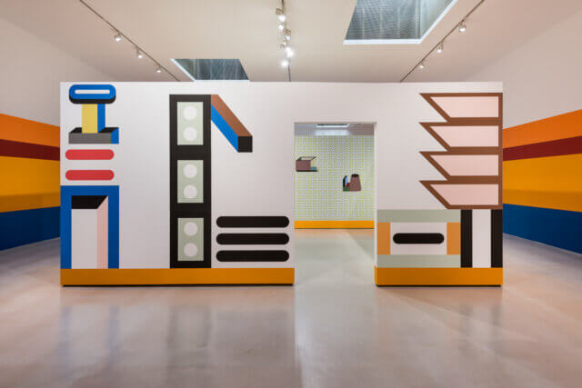 Installation view of Nathalie Du Pasquier, 'Other Rooms,' Camden Art Centre, 2017. Photo: Damian Griffiths