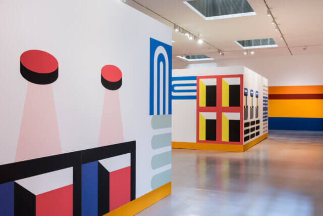 Installation view of Nathalie Du Pasquier: Other Rooms, Camden Art Centre, 2017. Photo: Damian Griffiths