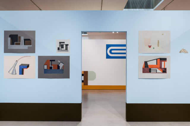 Installation view of Nathalie Du Pasquier, 'Other Rooms,' Camden Art Centre, 2017. Photo: Damian Griffiths