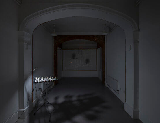 Installation views of Yuko Mohri, 'Voluta,' at Camden Art Centre, 2018. Photo: Damian Griffiths