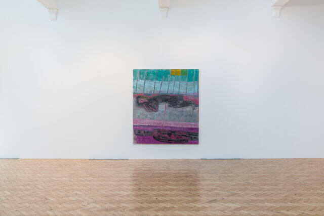 Installation view of Amy Sillman, 'Landline,' at Camden Art Centre, 2018. Photo: Luke Walker