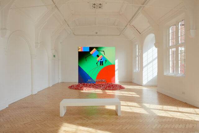 Installation view of Wong Ping, 'Heart Digger,' at Camden Art Centre, 2019. Photo: Luke Walker 