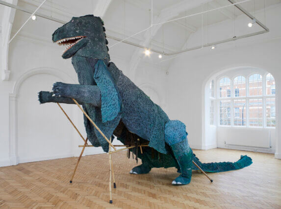 Installation view of Serena Korda 'Aping the Beast' at Camden Art Centre, 2013. Photo: Andy Keate © Camden Arts Centre