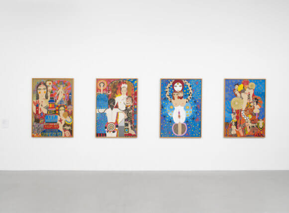 Installation view of Dorothy Iannone 'Innocent and Aware' at Camden Art Centre, 2013. Photo: Andy Keate © Camden Art Centre