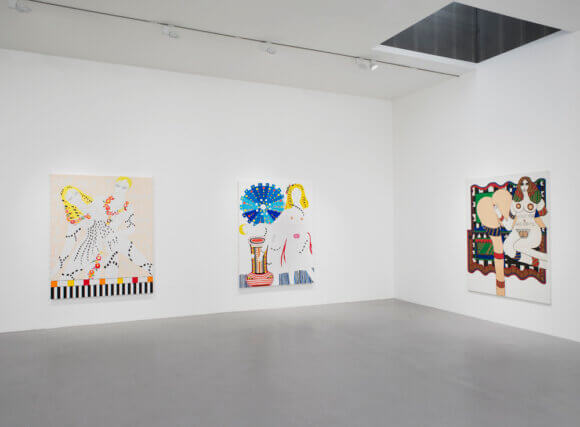 Installation view of Dorothy Iannone 'Innocent and Aware' at Camden Art Centre, 2013. Photo: Andy Keate © Camden Art Centre