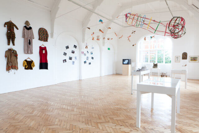 Installation view of The Bruce Lacey Experience at Camden Art Centre, 2012. Photo: Angus Mill