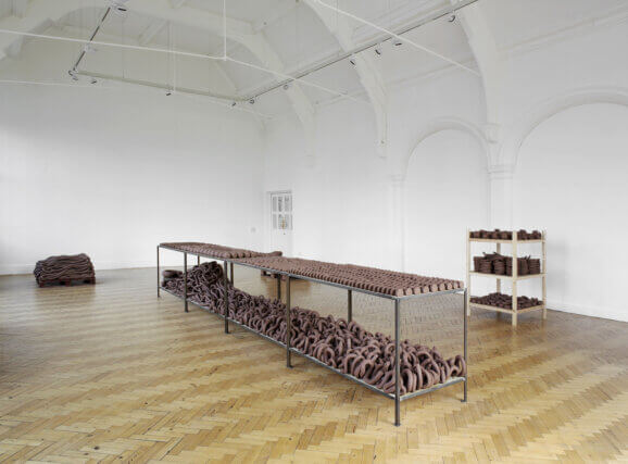 Installation view, Anna Maria Maiolino at Camden Arts Centre. Photo credit Andy Keate