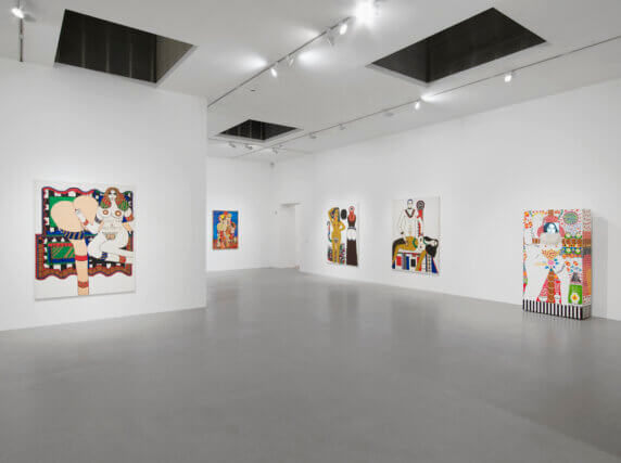 Installation view of Dorothy Iannone 'Innocent and Aware' at Camden Art Centre, 2013. Photo: Andy Keate © Camden Art Centre