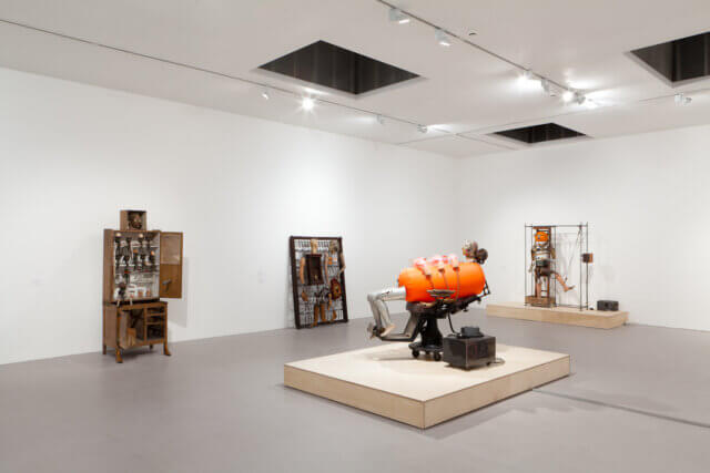 Installation view of The Bruce Lacey Experience at Camden Art Centre, 2012. Photo: Angus Mill
