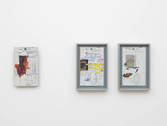 Installation view of Dieter Roth: Diaries at Camden Art Centre, 2013. Photo: Andy Keate