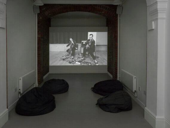Installation view of Serena Korda 'Aping the Beast' at Camden Art Centre, 2013. Photo: Andy Keate © Camden Arts Centre