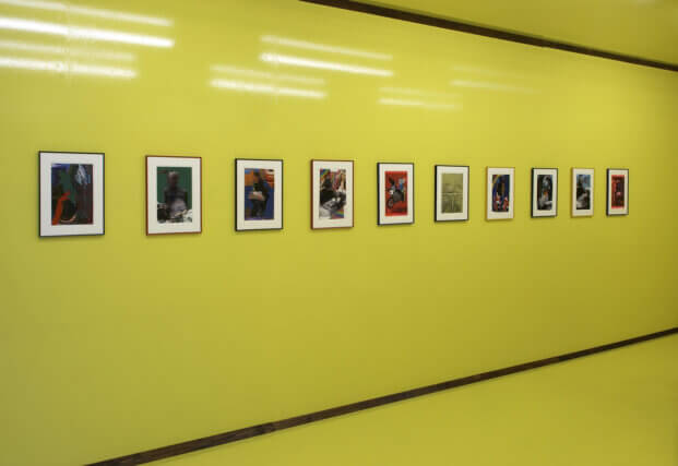 Installation view of My Bike and Your Swamp, Andro Wekua, Camden Art Centre, 2008. 