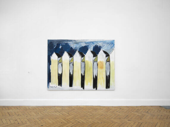Installation view of René Daniëls: Painting on Unknown Languages at Camden Arts Centre, 2010. Photo: Andy Keate