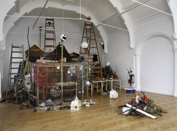 Installation view of Never The Same River (Possible Futures, Probable Pasts) at Camden Arts Centre 2010/11. Photo: Andy Keate
