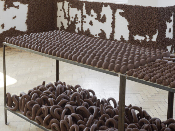 Installation view, Anna Maria Maiolino at Camden Arts Centre, 2010. Photo credit: Andy Keate