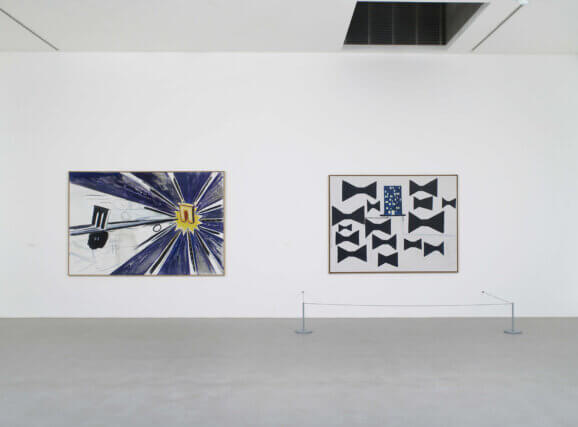 Installation view of René Daniëls: Painting on Unknown Languages at Camden Arts Centre, 2010. Photo: Andy Keate