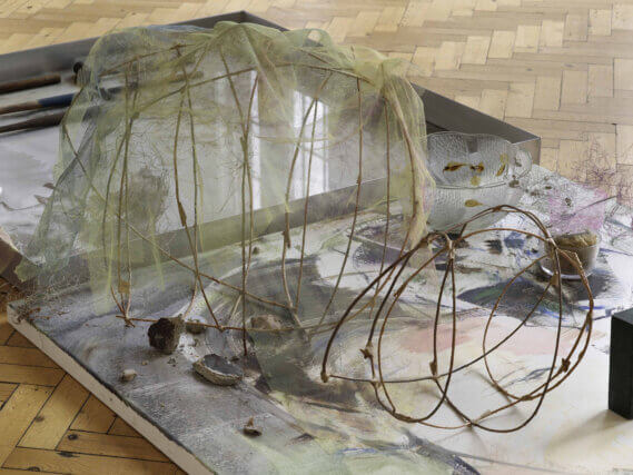 Installation view of Head Wig (Portrait of an Exhibition), Camden Art Centre, 2009.