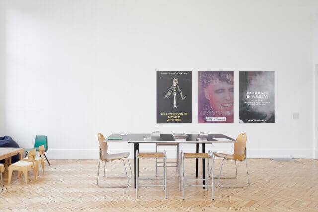 Installation view of Beatrice Gibson, 'Crone Music,' Camden Art Centre, 2019. Photo: Luke Walker
