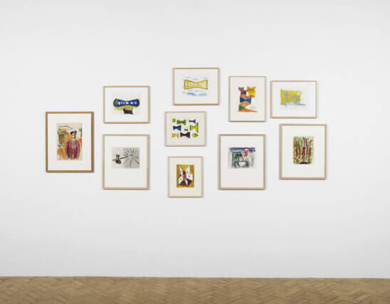 Installation view of René Daniëls: Painting on Unknown Languages at Camden Arts Centre, 2010. Photo: Andy Keate