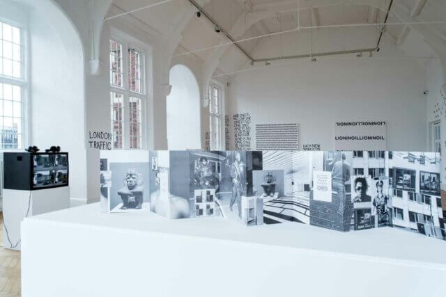 Installation view of Karl Holmqvist: READ DEAR, Camden Arts Centre, 2016. Photo: Valerie Bennett. Courtesy dépendance, Brussels and Camden Art Centre