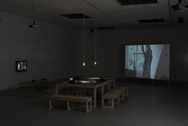Installation view of Johanna Billing: 'I'm lost without your rhythm' at Camden Art Centre, 2009