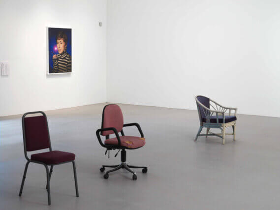 Installation view of Head Wig (Portrait of an Exhibition), Camden Art Centre, 2009.
