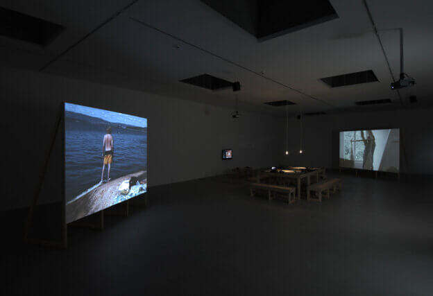 Installation view of Johanna Billing: 'I'm lost without your rhythm' at Camden Art Centre, 2009