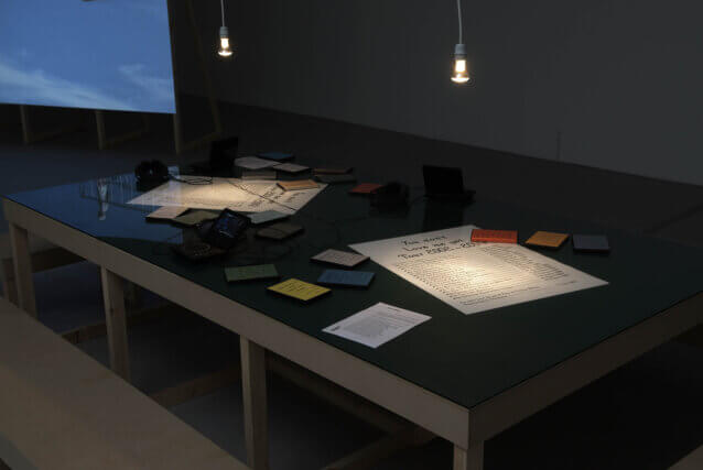 Installation view of Johanna Billing: 'I'm lost without your rhythm' at Camden Art Centre, 2009