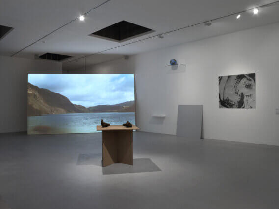 Installation view of Never The Same River (Possible Futures, Probable Pasts) at Camden Arts Centre 2010/11. Photo: Andy Keate