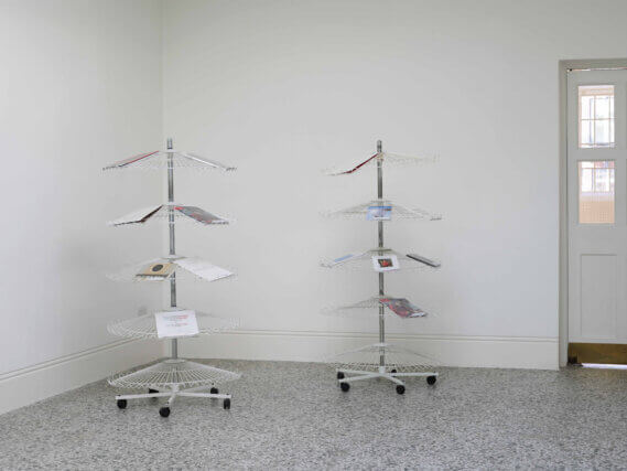 Installation view of Head Wig (Portrait of an Exhibition), Camden Art Centre, 2009.