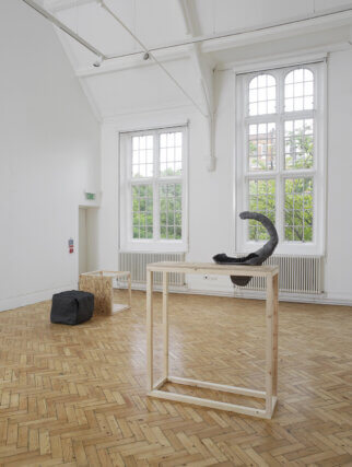 Installation view of Katie Cuddon: Spanish Lobe at Camden Art Centre, 2011. Photo: Andy Keate