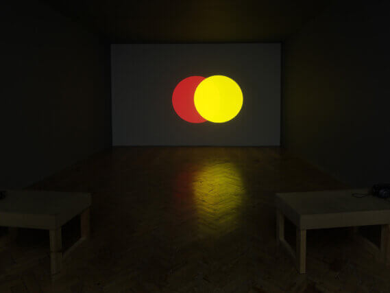 Installation view of Never The Same River (Possible Futures, Probable Pasts) at Camden Arts Centre 2010/11. Photo: Andy Keate