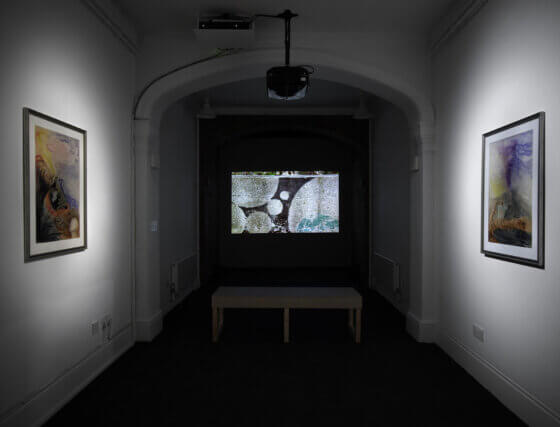 Installation view of Never The Same River (Possible Futures, Probable Pasts) at Camden Arts Centre 2010/11. Photo: Andy Keate
