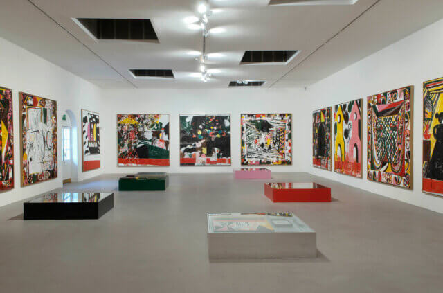 Installation view of The Sum, Tal R, Camden Art Centre, 2008.