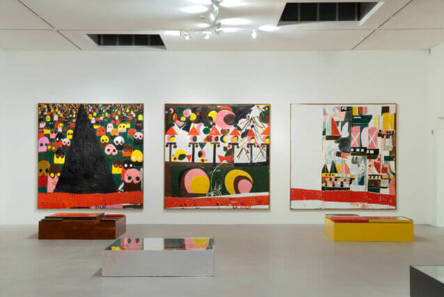Installation view of The Sum, Tal R, Camden Art Centre, 2008.
