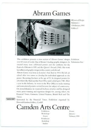 Camden Art Centre Bulletin, 1991