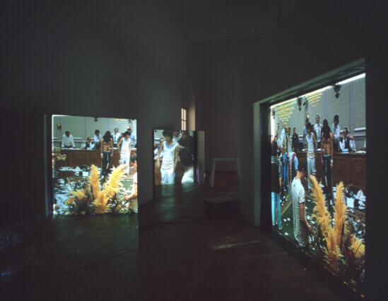 Installation view of Shifting Shifting, Aernout Mik, Camden Art Centre, 2007 
