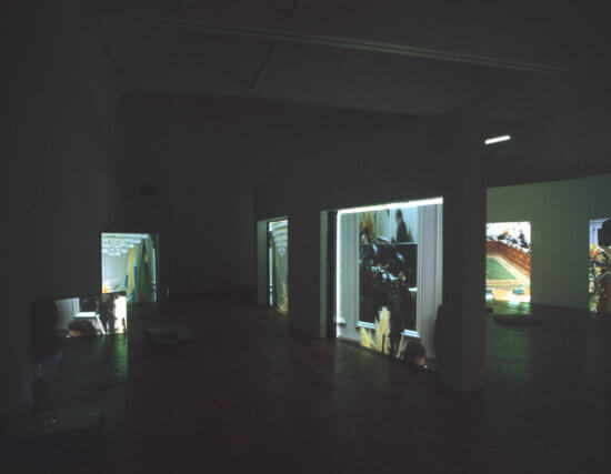 Installation view of Shifting Shifting, Aernout Mik, Camden Art Centre, 2007 