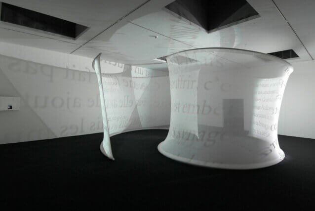 Installation view of Chantal Akerman at Camden Arts Centre, 2008. Photo: Andy Keate