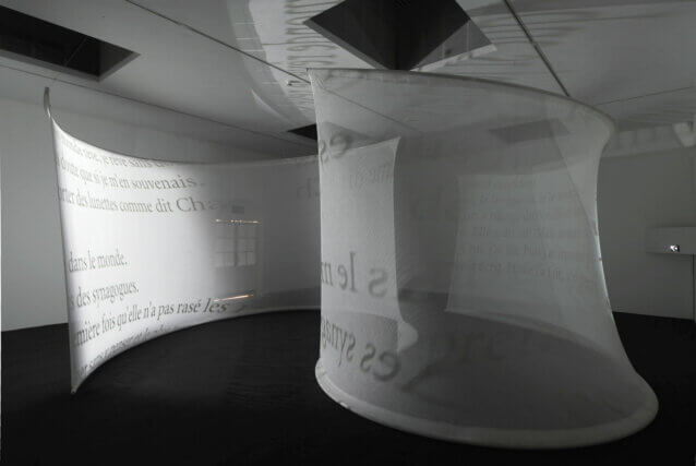 Installation view of Chantal Akerman at Camden Arts Centre, 2008. Photo: Andy Keate