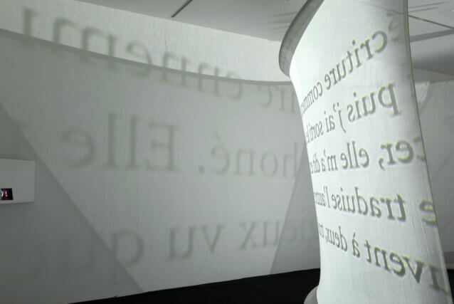 Installation view of Chantal Akerman at Camden Arts Centre, 2008. Photo: Andy Keate