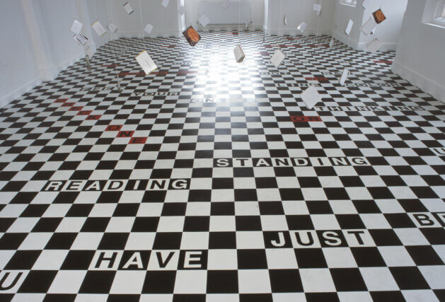 Installation view of Allen Ruppersberg, Camden Arts Centre, 2008