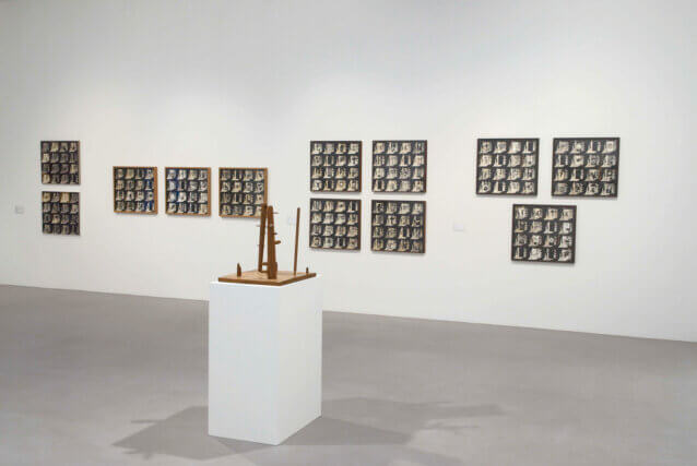 Installation view of All is Personal: the Art of Wallace Berman, Camden Art Centre, 2008. 