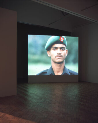Installation view, Film, Video and 18th Century Politics, Roderick Buchan, Camden Art Centre, 2005
