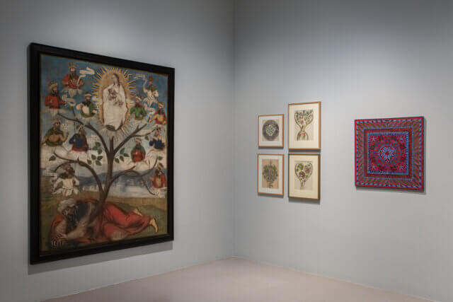 Installation view of 'The Botanical Mind: Art, Mysticism and The Cosmic Tree' at Camden Art Centre, 2020. Photo: Rob Harris