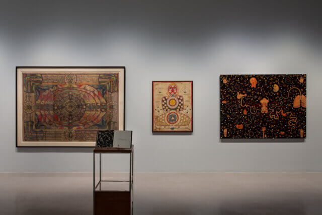 Installation view of 'The Botanical Mind: Art, Mysticism and The Cosmic Tree' at Camden Art Centre, 2020. Photo: Rob Harris