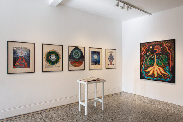 Installation view of 'The Botanical Mind: Art, Mysticism and The Cosmic Tree' at Camden Art Centre, 2020. Photo: Rob Harris