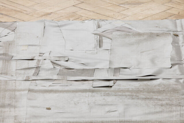 Installation view of Olga Balema, 'Computer,' at Camden Art Centre, 2021. Image: Rob Harris