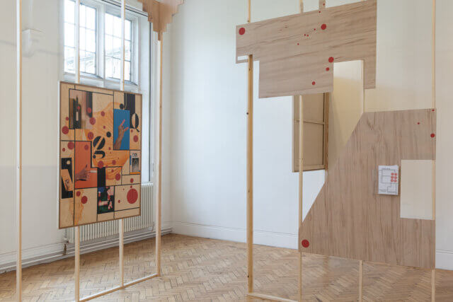 Installation view of Steffi Klenz,Tensed Muscle at Camden Art Centre, 2021. Image: Rob Harris
